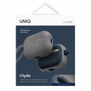Uniq Clyde Lock dėklas AirPods Pro 2 - pilkai mėlynas