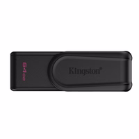 Kingston Technology DataTraveler Exodia S USB atmintukas 64 GB USB A tipo 3.2 Gen 1 (3.1 Gen 1) Juoda