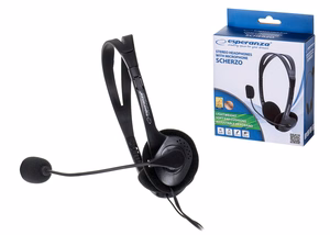 Esperanza EH102 headphones/headset Wired Head-band Calls/Music Black