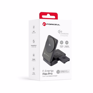 Belaidis įkroviklis Forcell 3in1 (F-05) (MagSafe) (Phone; Pods; Watch) 15W