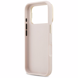 GUESS dėklas telefonui IPHONE 17 Pro GUHCP17LPCS4GSP (Grained PU Big 4G & Stand Camera) rožinė