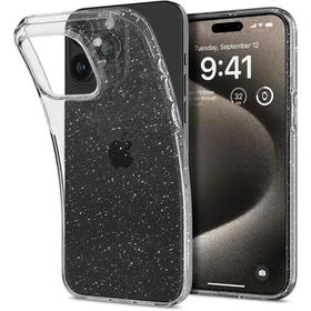 Spigen Liquid Crystal dėklas telefonui iPhone 15 Pro Max - skaidrus blizgesys