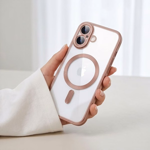 Tech-Protect MagFlex dėklas, skirtas iPhone 17, skaidrus rožinis