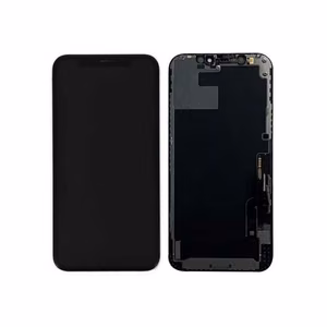 Ekranas Apple iPhone 12 / 12 Pro su lietimui jautriu stikliuku juodas originalus (8/10 naudotas / naudotas)
