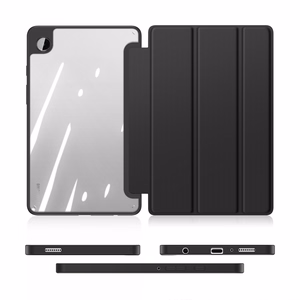 Dux Ducis Toby dėklas planšetiniam kompiuteriui Samsung Galaxy Tab A9 8.7'' su flip stovu - juodas