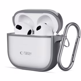 Tech-Protect Slim Hook dėklas AirPods 4 - pilkas