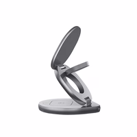 "Forever MAWC-200" magnetinis belaidis įkroviklis 15W pilkas 3in1