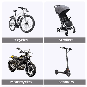 Blavec dviračio laikiklis BV-02 Velo vairui (BV02-HSB) sidabrinis-juodas