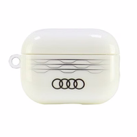 Audi IML geometrinis raštas dėklas AirPods Pro 2 - baltas