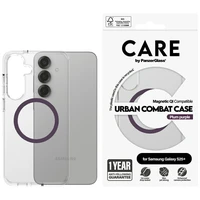 CARE by PanzerGlass Flagship Urban Combat Purple QI dėklas Samsung Galaxy S25+ - skaidrus