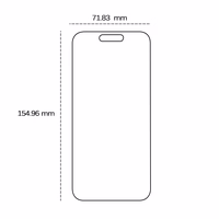 Grūdintas 2,5D stiklas, skirtas "iPhone 16 Plus" 6,7"