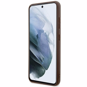 Guess 4G Big Metal Logo dėklas telefonui Samsung Galaxy S24 - rudas