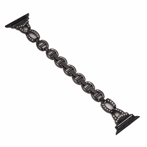 Laikrodžio apyrankės kilpa (f) Apple Watch 42/44/45 dizainas 3 - juoda (f)