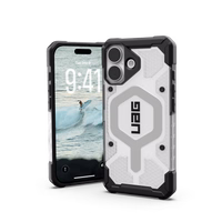 UAG Pathfinder Clear MagSafe Dėklas iPhone 17 - Baltas and Gray