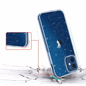 Kristalinis blizgus dėklas Samsung Galaxy A35 5G Sidabrinis