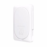 Išorinė baterija suderinama su MagSafe Forcell F-Energy MagStand F10K2 QC3.0 PD 5A 20W 10000 mAh balta