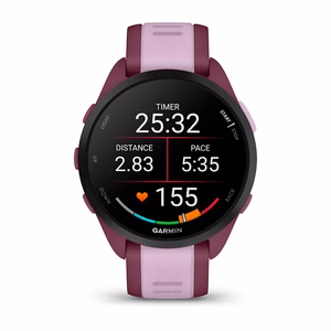Garmin Forerunner 165 Music – GPS išmanusis laikrodis, AMOLED, 43 mm, violetinis