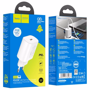 Įkroviklis Hoco N22 25W USB-C baltas