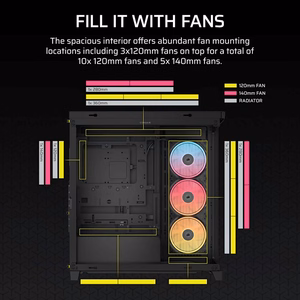 Corsair 4500X LX-R RGB grūdintas stiklas vidutinio bokštelio korpusas, juodas
