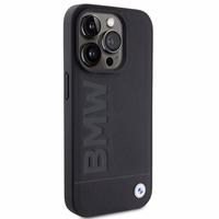 BMW Odinis Hot Stamp dėklas telefonui iPhone 15 Pro Max - juodas