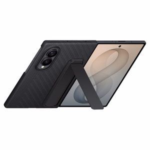 XF971SBE karboninis dėklas su stovu Samsung Galaxy Fold 8, juodas