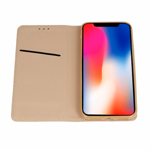 Smart Book Magnetinis dėklas telefonui Iphone 12 MINI (m) - auksinis
