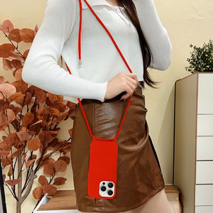 Dirželis silikoninis dėklas telefonui Iphone 13 Pro dizainas 1 raudonas