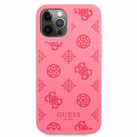 Guess GUHCP12LLSPEFU iPhone 12 Pro Max 6.7" fuksija/fuksija kietas dėklas Peony kolekcija