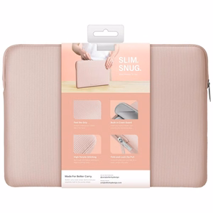 Uniq Cyprus Ridge Edition neperšlampamas neopreninis 14" nešiojamojo kompiuterio dėklas - rožinis