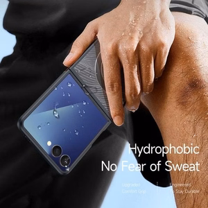 DUX DUCIS dėklas YIND Samsung Z Flip7 (Pilnas langas) juodas