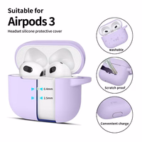 Tech-Protect Silikoninis dėklas Apple AirPods 3 - violetinis