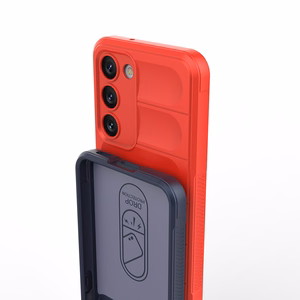 Magic Shield dėklas Samsung Galaxy S23+ lankstus šarvuotas dangtelis mėlynas