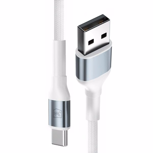 3mk Hyper Cable N-SERIES USB-A / USB-C 1m 9V/2A 18W laidas - baltas