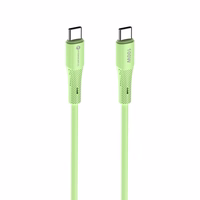 FORCELL F-ENERGY C347 kabelis Type C į Type C QC4.0 PD 5A 100W Silikoninis 1 m žalias