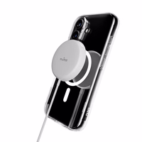 Puro Impact skaidrus D3O TPU+PC magnetinis dėklas telefonui iPhone 17 - permatomas
