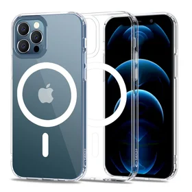 Tech-Protect MagMat Magnetinis dėklas telefonui iPhone 12 / 12 Pro - skaidrus