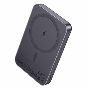 Išorinė baterija suderinama su MagSafe Hoco 5000 mAh 2A 5W J160 metalo pilka