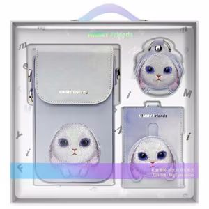 NIMMY набор 3 в 1 чехол для телефона + кошелёк + чехол для GPS BIG EYED PET 2.0 Rabbit фиолетовый