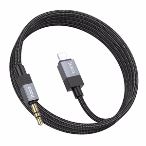 Audio adapteris Hoco (UPA32A) lightning į 3,5mm(p) juodas (1M)