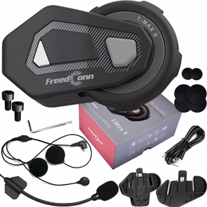 FREEDCONN T-MAX S V4 PRO SINGLE motociklo interkomas juodas