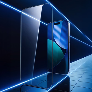 Rock Apsauginis stiklas HD pilno padengimo antistatinis skirtas iPhone 17 Pro