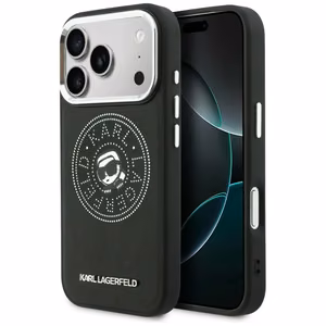 Karl Lagerfeld Point & Karl Sketch MagSafe Dėklas for iPhone 17 Pro Max - juodas