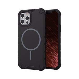 Defender 2in1 Mag dėklas for iPhone 12 6,1" juodas