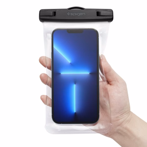 Spigen Aqua Shield A601 universalus vandeniui atsparus dėklas, skaidrus