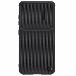 Nillkin Textured S dėklas telefonui Samsung Galaxy S23+ su kameros dangteliu juodas