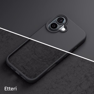 "Etteri" silikoninis magnetinis dėklas "iPhone 16 Plus" 6,7" juodas