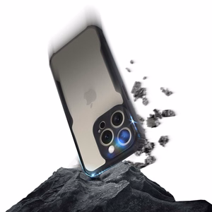 Atsparus kritimams dėklas (m) telefonui IPHONE 12 - juodas (m)