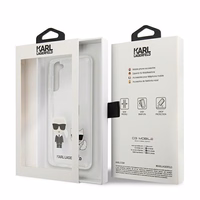 Karl Lagerfeld Karl&Choupette dėklas Samsung Galaxy S21+ - skaidrus