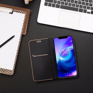 LUNA Knyga Auksinė Samsung A54 5G juoda