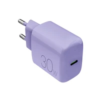 "Puro Pro Lite" 30 W USB-C sieninis įkroviklis - violetinės spalvos